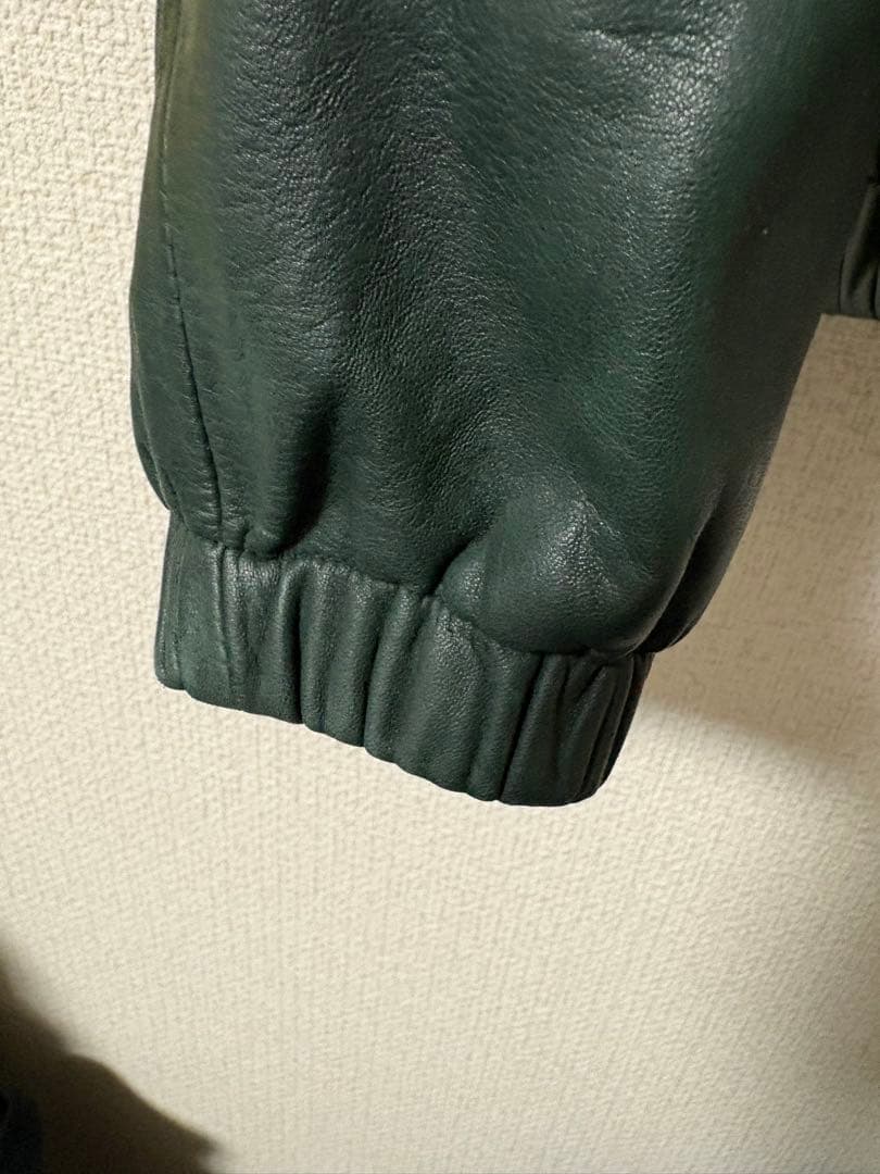 Polo by Ralph Lauren グリーン ラムレザージャケット M