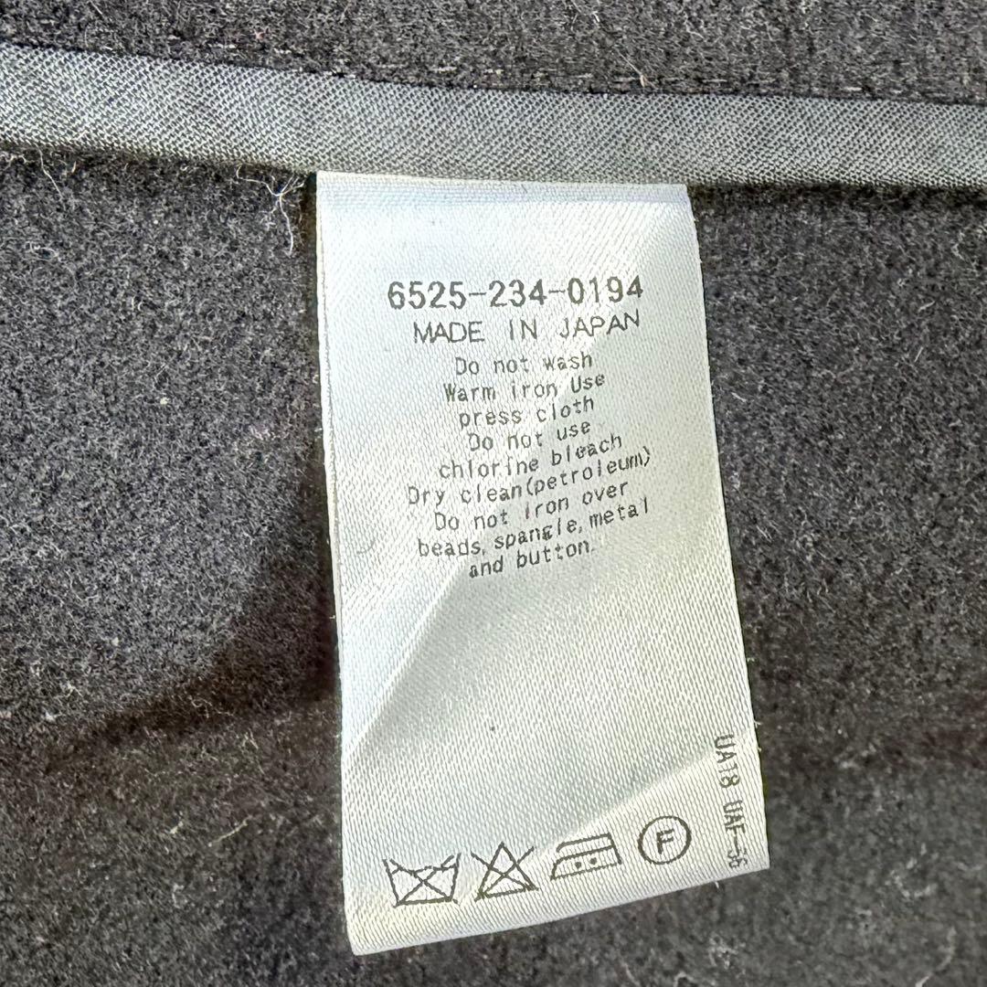 極美品 Drawer ドゥロワー ダッフルコート ロング丈 ウール 黒 38 M