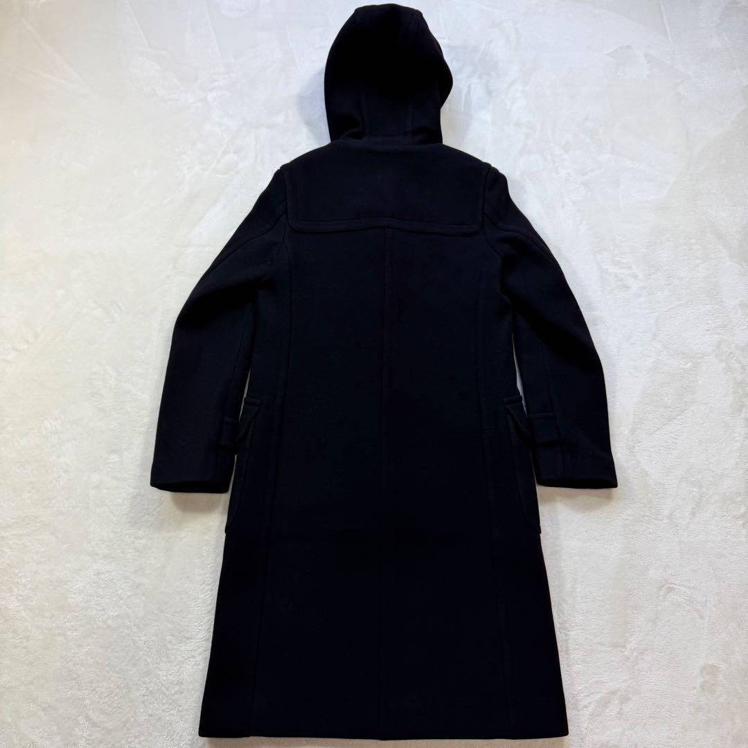 極美品 Drawer ドゥロワー ダッフルコート ロング丈 ウール 黒 38 M