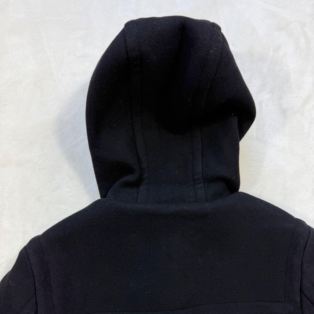 極美品 Drawer ドゥロワー ダッフルコート ロング丈 ウール 黒 38 M