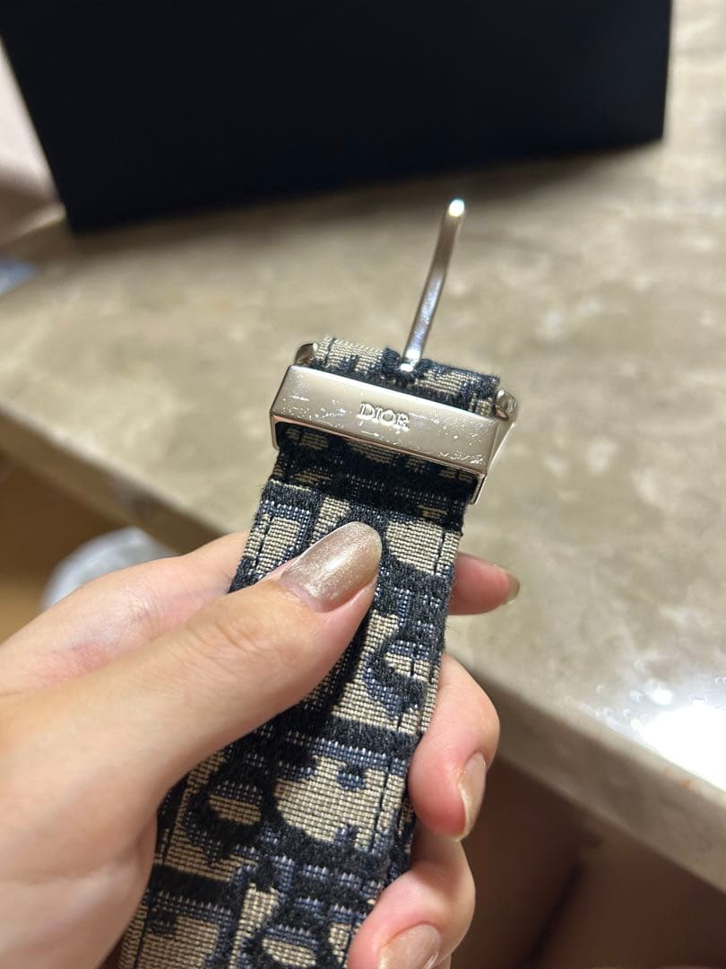 Dior　ベルト ディオールオブリークジャカード & グレインドカーフスキン