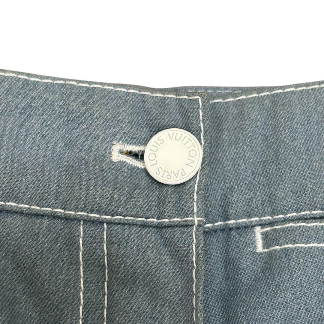 Louis Vuitton デニム 34 裾ZIP ヴィンテージ 希少