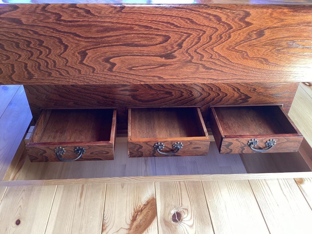 アンティーク　座卓　囲炉火鉢　関西火鉢　古民家家具