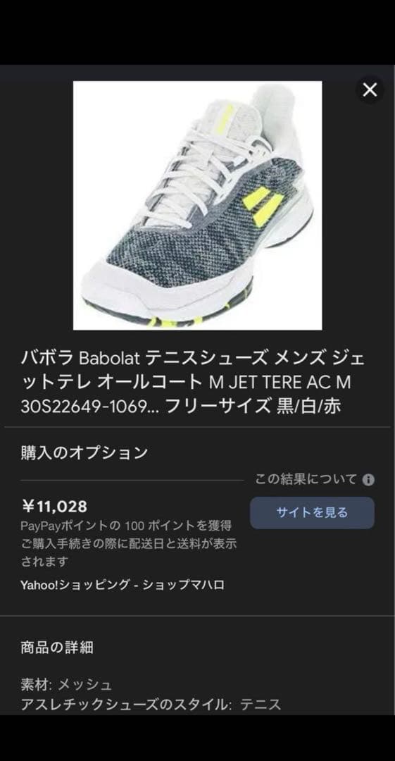 Babolat JET TEREバボラ テニスシューズ 28.0オムニコート