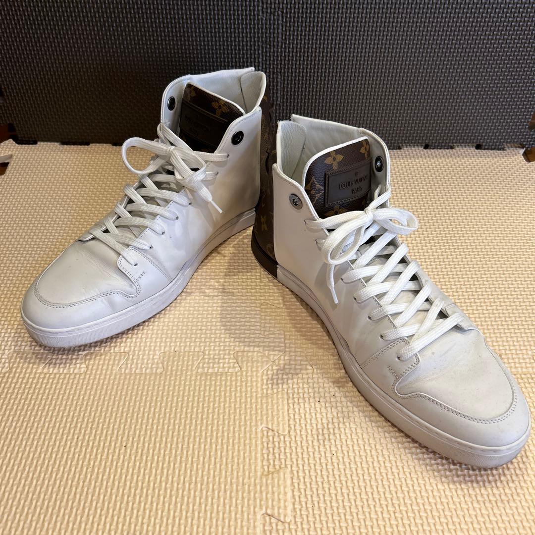 Louis Vuitton ホワイト ハイカットスニーカー