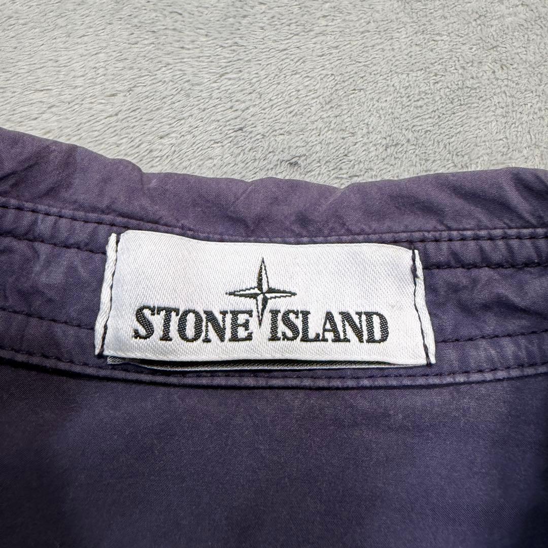 ストーンアイランド　ネイビー　長袖シャツ　Lサイズ 641510510