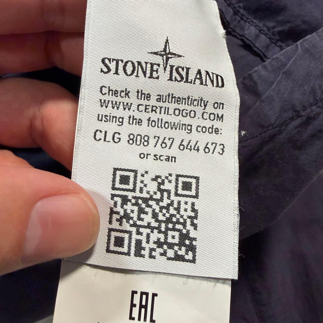 ストーンアイランド　ネイビー　長袖シャツ　Lサイズ 641510510