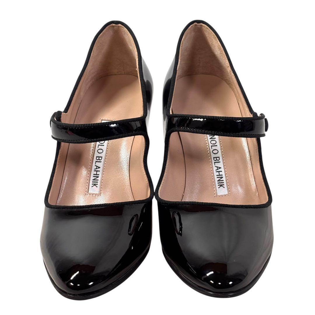 マノロブラニク 35 1/2 22.5 メリージェーン パンプス ブラック