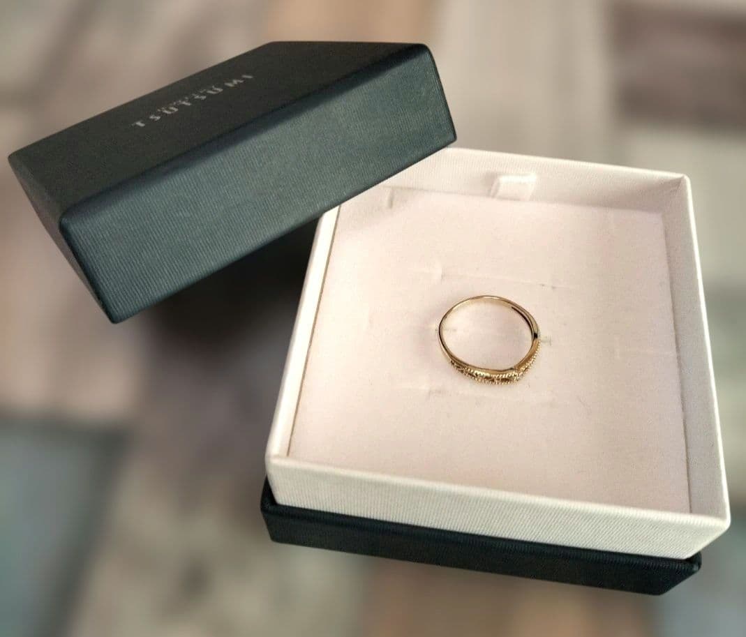 り*認様 TSUTSUMI【ツツミ】K10イエローゴールドダイヤモンドリング　8