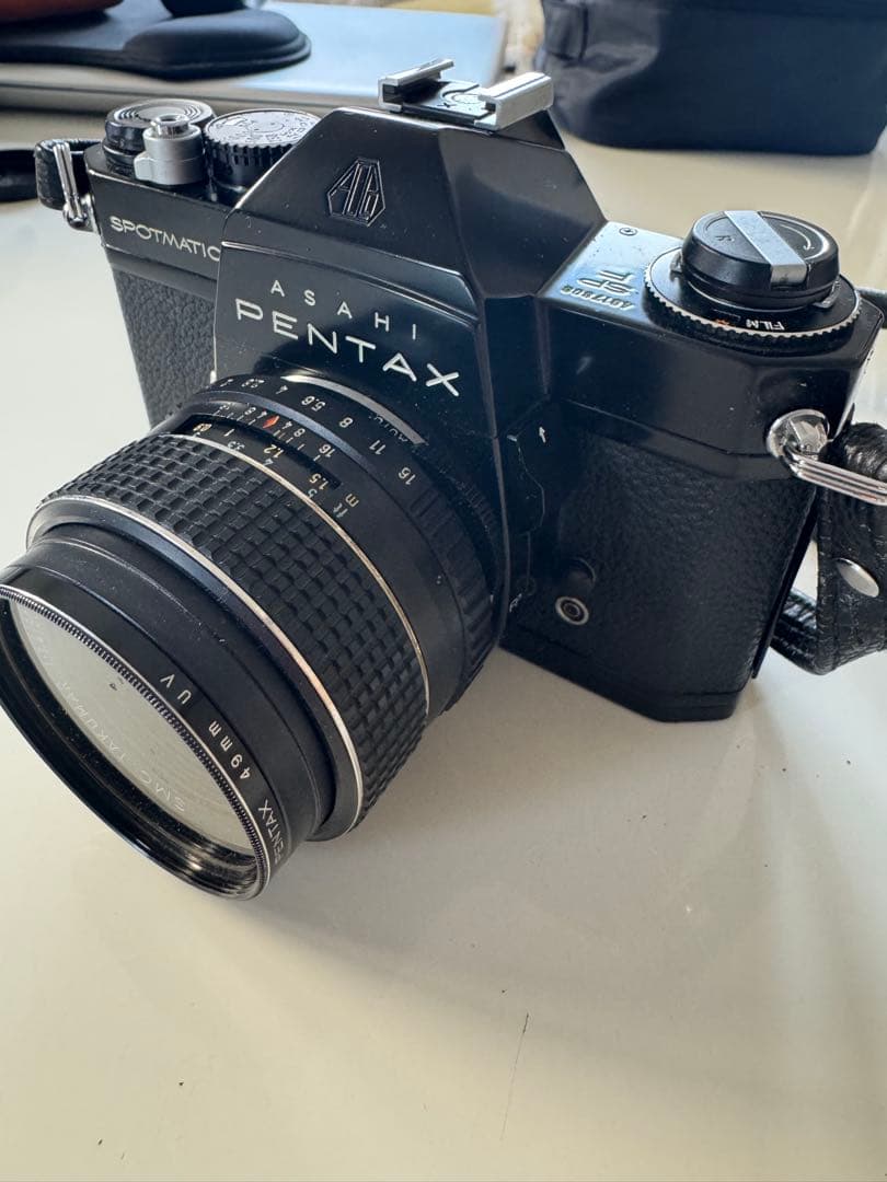 ASAHI PENTAX SPOTMATIC F 一眼レフカメラ　望遠レンズ付き