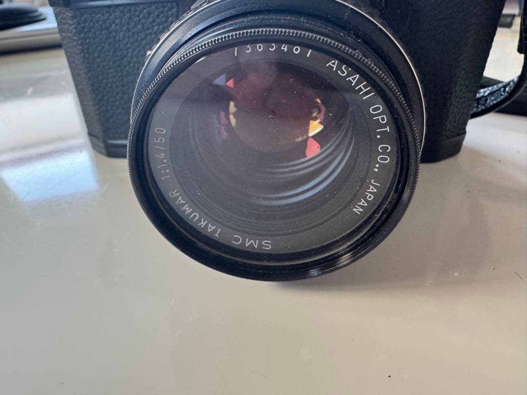 ASAHI PENTAX SPOTMATIC F 一眼レフカメラ　望遠レンズ付き