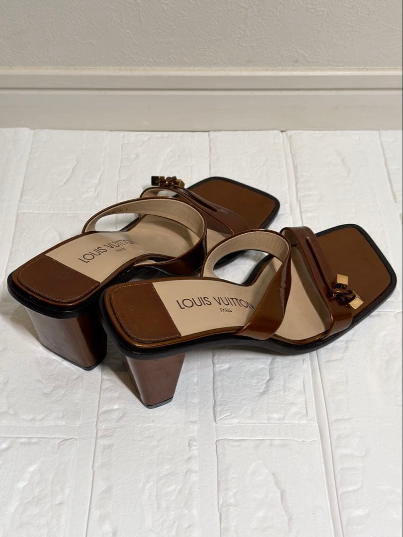 【美品】LOUIS VUITTON ルイヴィトン ミュール 37.5 約24cm