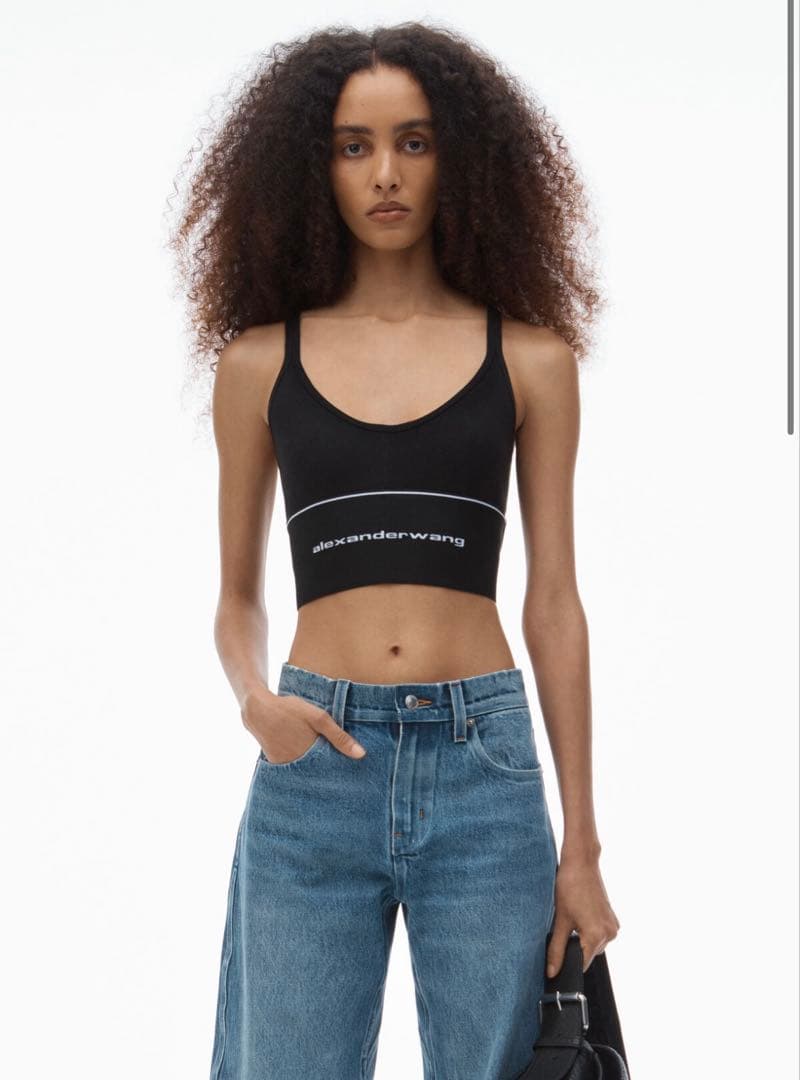 AlexanderWang アレキサンダーワングロゴエラスティックブラ