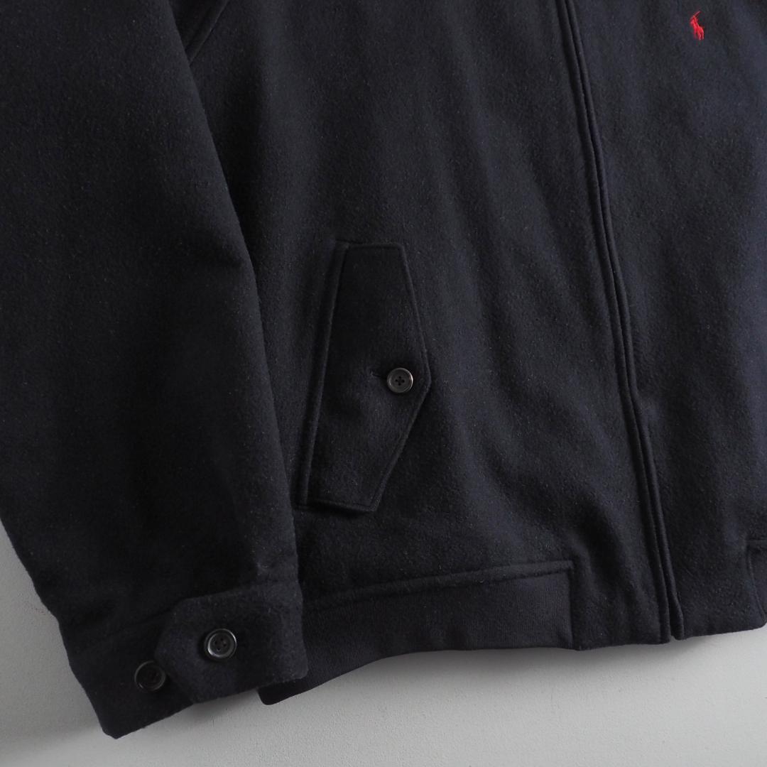 ラルフローレン　ウールジャケット　裏地チェック　ビッグサイズ　ブラック　美品
