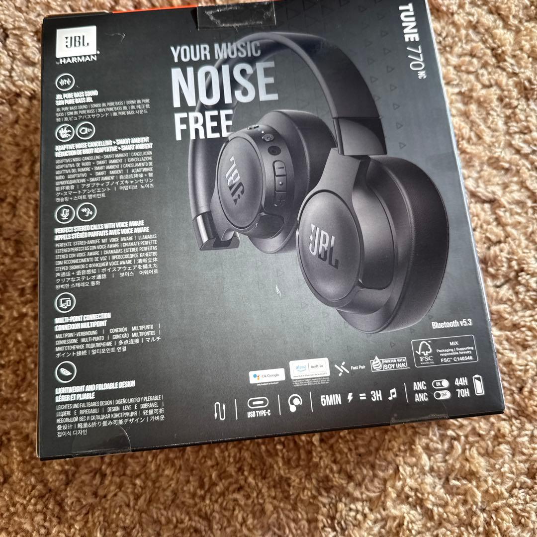 JBL TUNE 770NC ワイヤレスヘッドホン ノイズキャンセリング