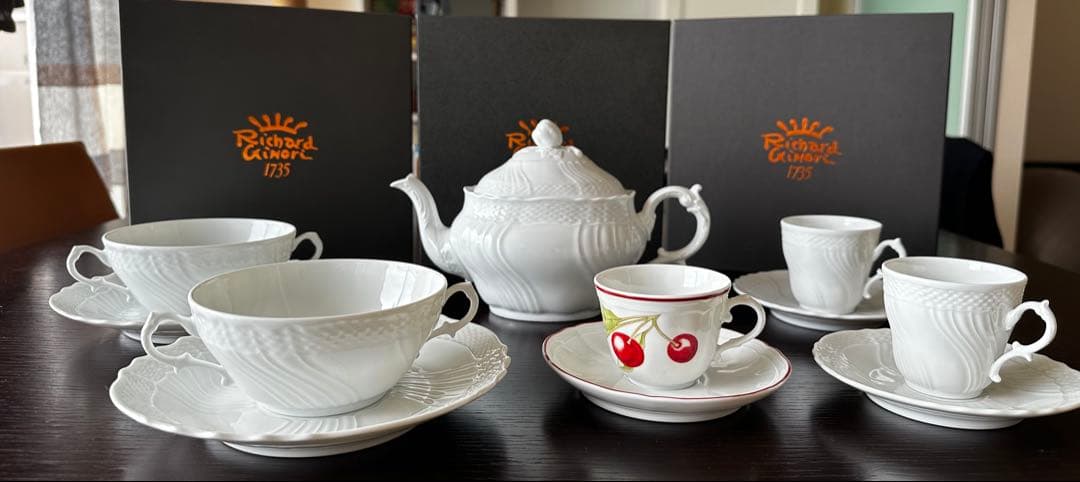 リチャードジノリRichard Ginoriベッキオホワイト スープカップセット