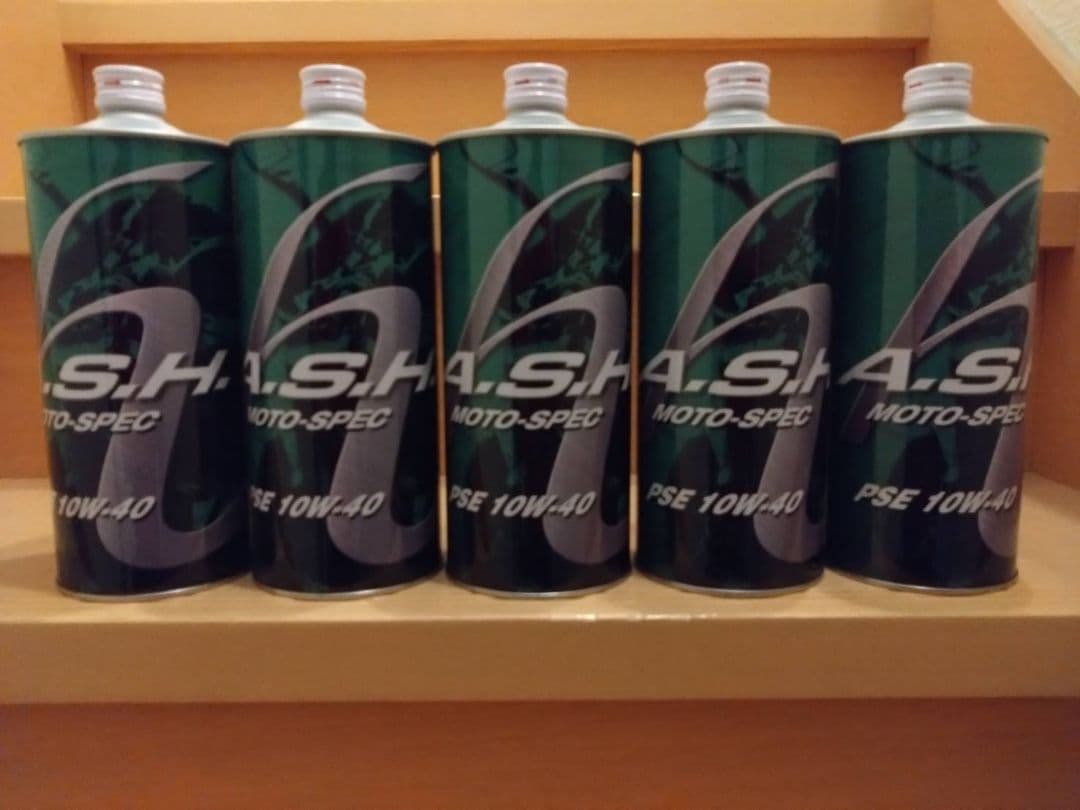A・S・H アッシュ PSE モトスペック 10W-40 1L 5缶 5本