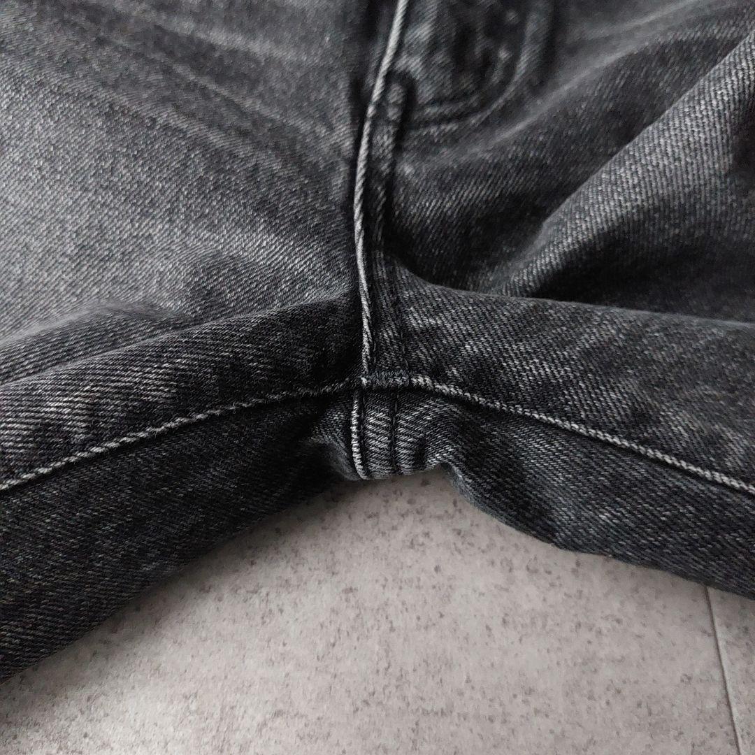 美品 MOUSSY MVS BLACK FLARE 23 マウジー フレアデニム