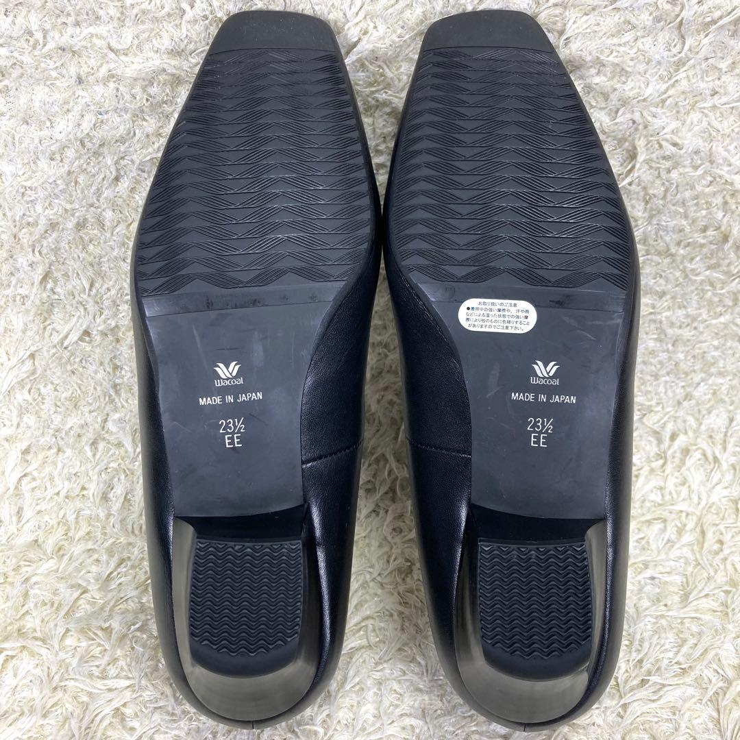 『未使用、タグ付き』サクセスウォーク パンプス ブラック スクエアトゥ 冠婚葬祭