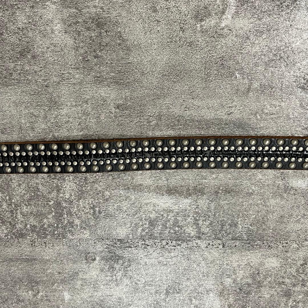 小物 y2k archive grunge leather belt