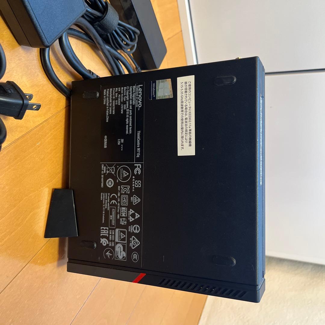 Windowsデスクトップ Lenovo ThinkCentre M715q Ryzen 5 16GB