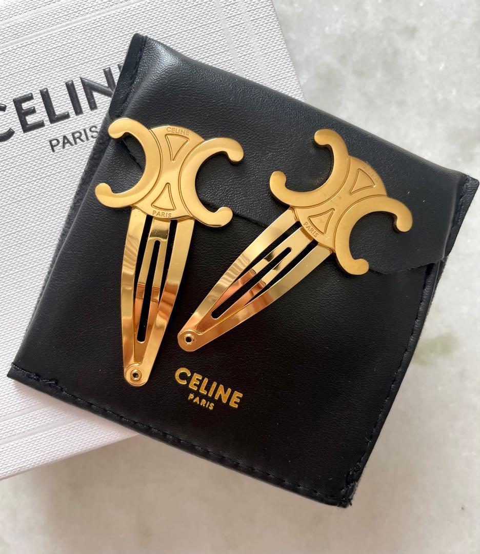 CELINE セリーヌ ゴールド ヘアピン セット