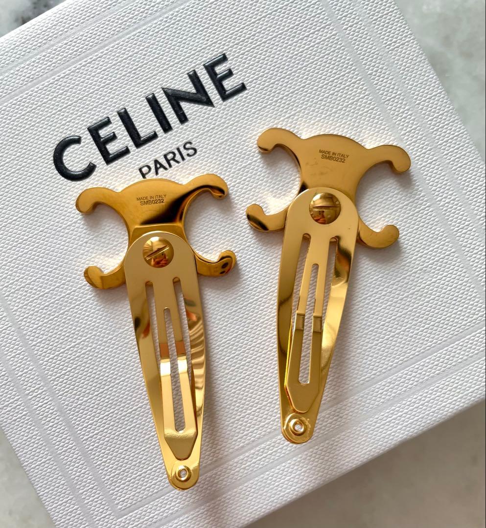 CELINE セリーヌ ゴールド ヘアピン セット