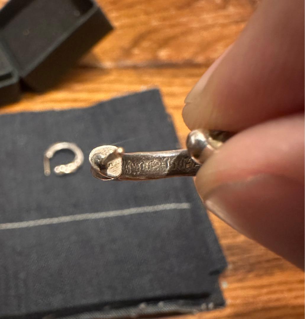 クロムハーツ スクロール フープイヤリング 両耳セット