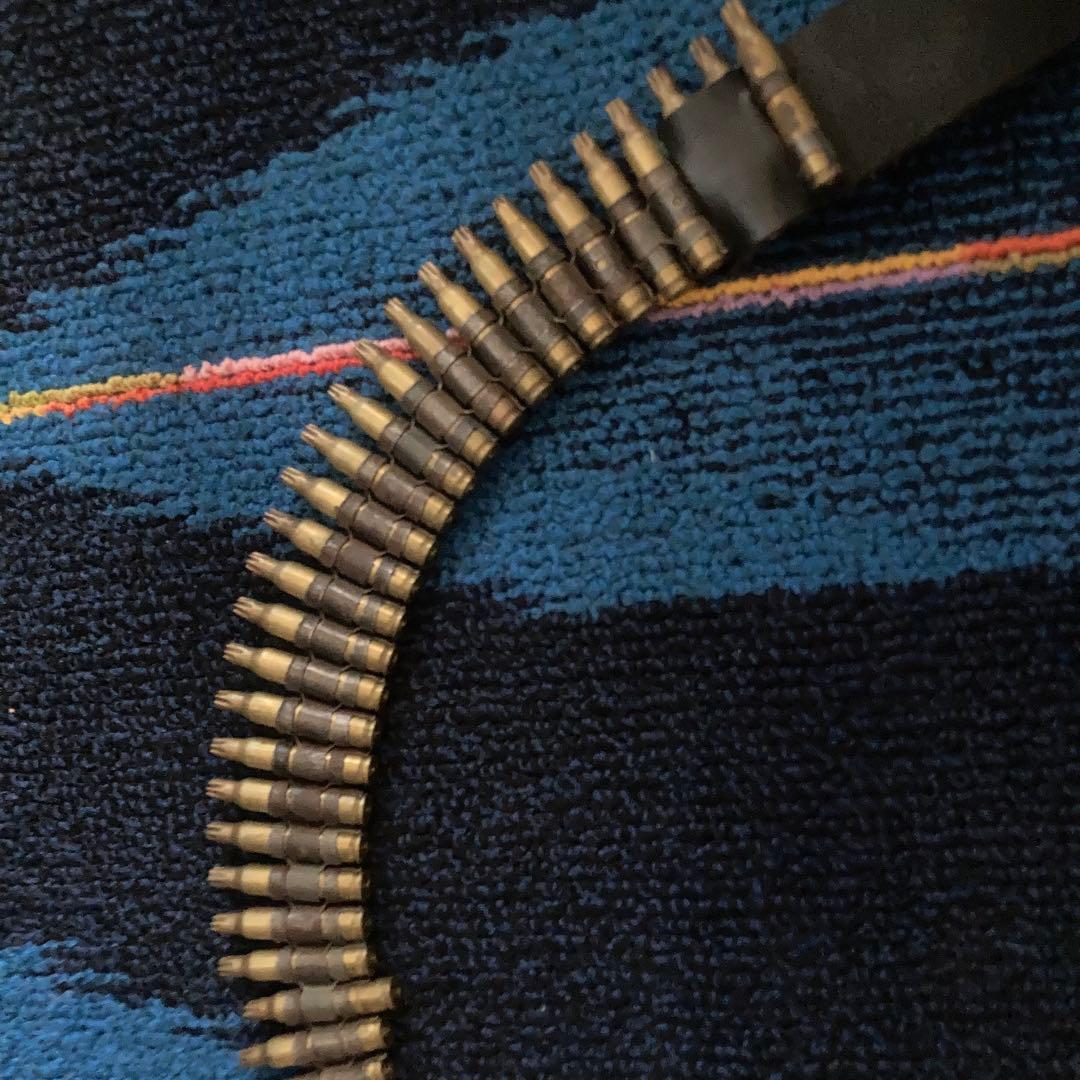 弾丸ベルト　コスプレ　パンク　ハードコア ミリタリー　メタル ガンベルト