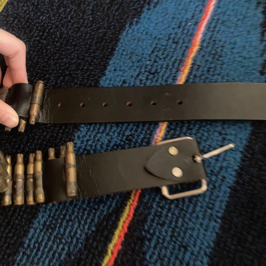 弾丸ベルト　コスプレ　パンク　ハードコア ミリタリー　メタル ガンベルト