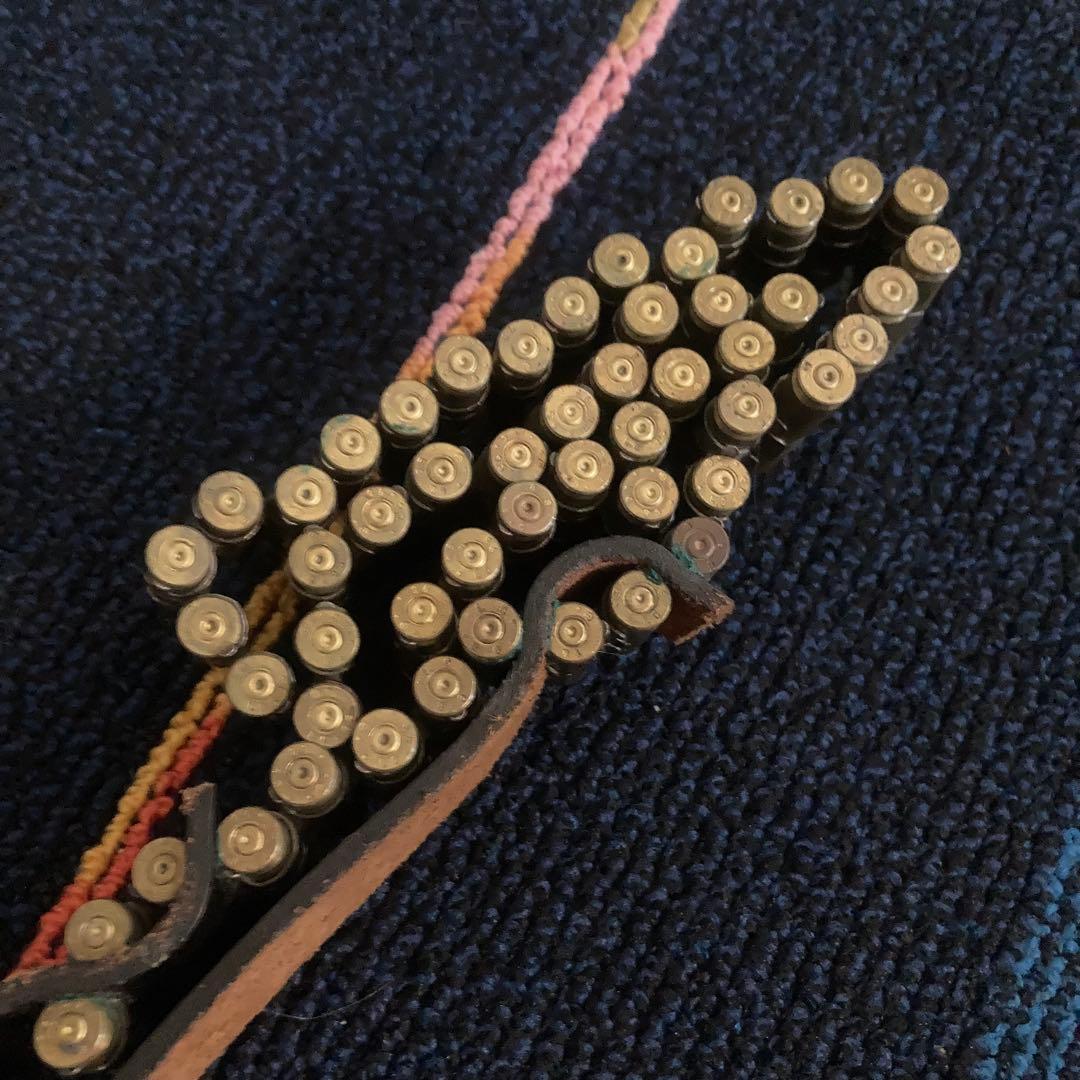 弾丸ベルト　コスプレ　パンク　ハードコア ミリタリー　メタル ガンベルト