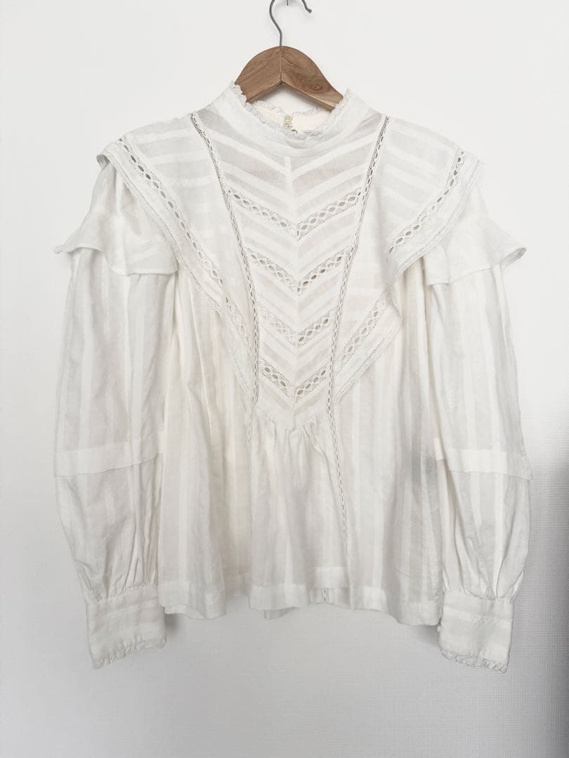 k*.様 イザベルマラン エトワール「Reign」ブラウス ホワイト FR34