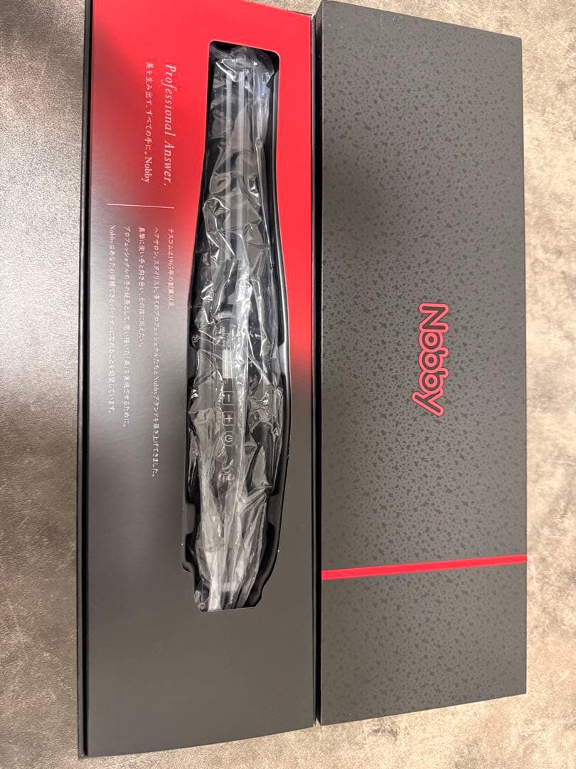 Nobby NBS1200 ストレートアイロン ブラック　保証書付き説明書あり