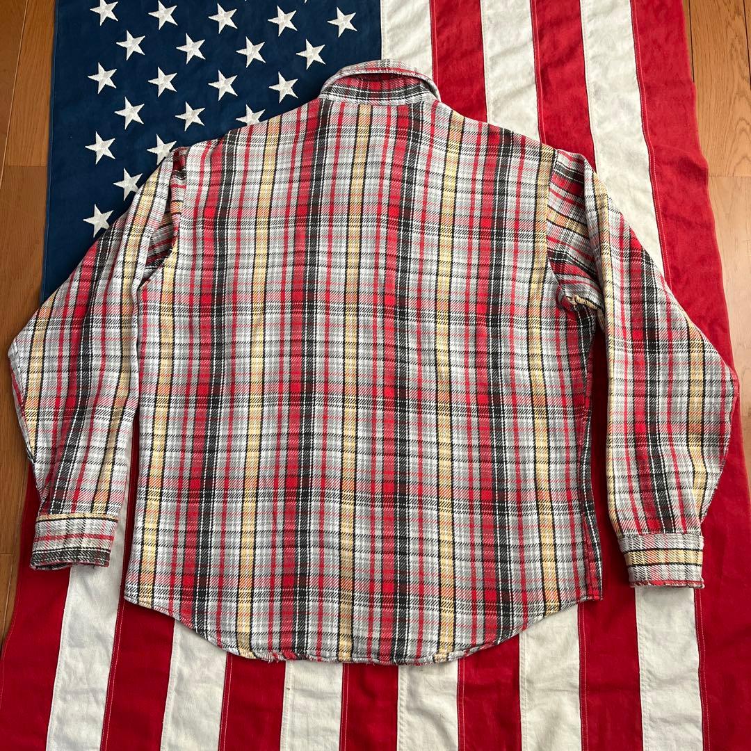 70s ビンテージ BIG MAC ヘビー ネルシャツ M アメリカ製 好配色