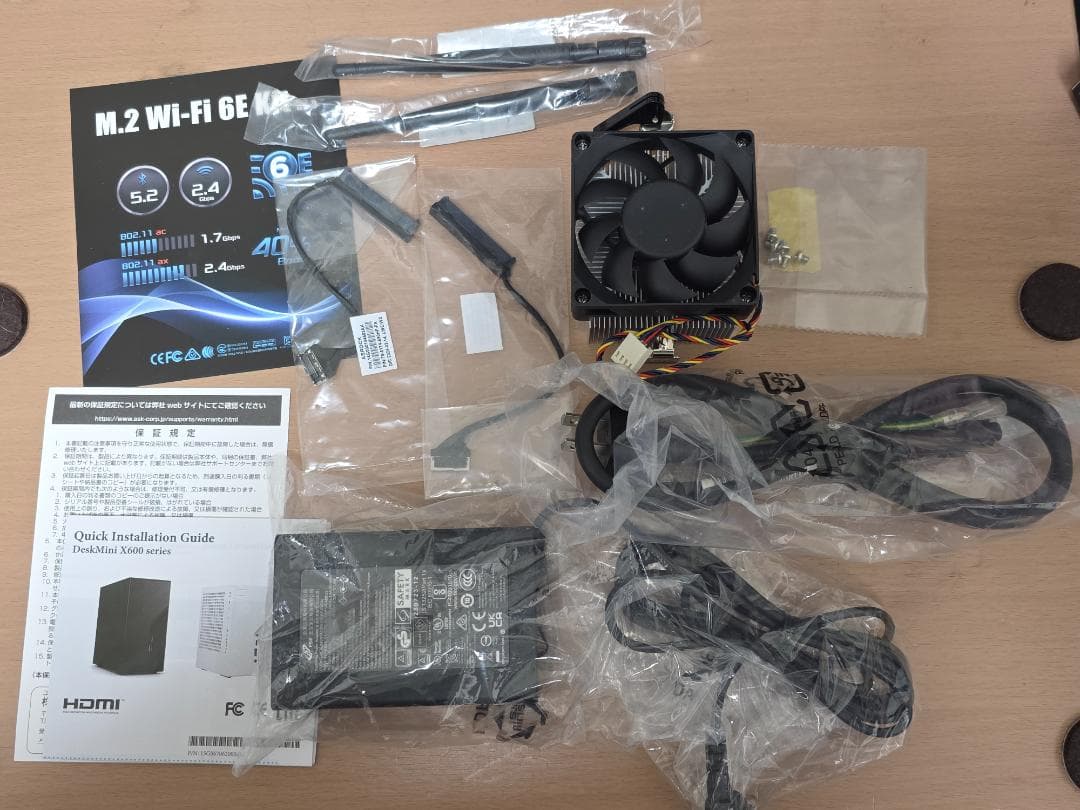 ASROCK DeskMini X600-STX WiFI内蔵