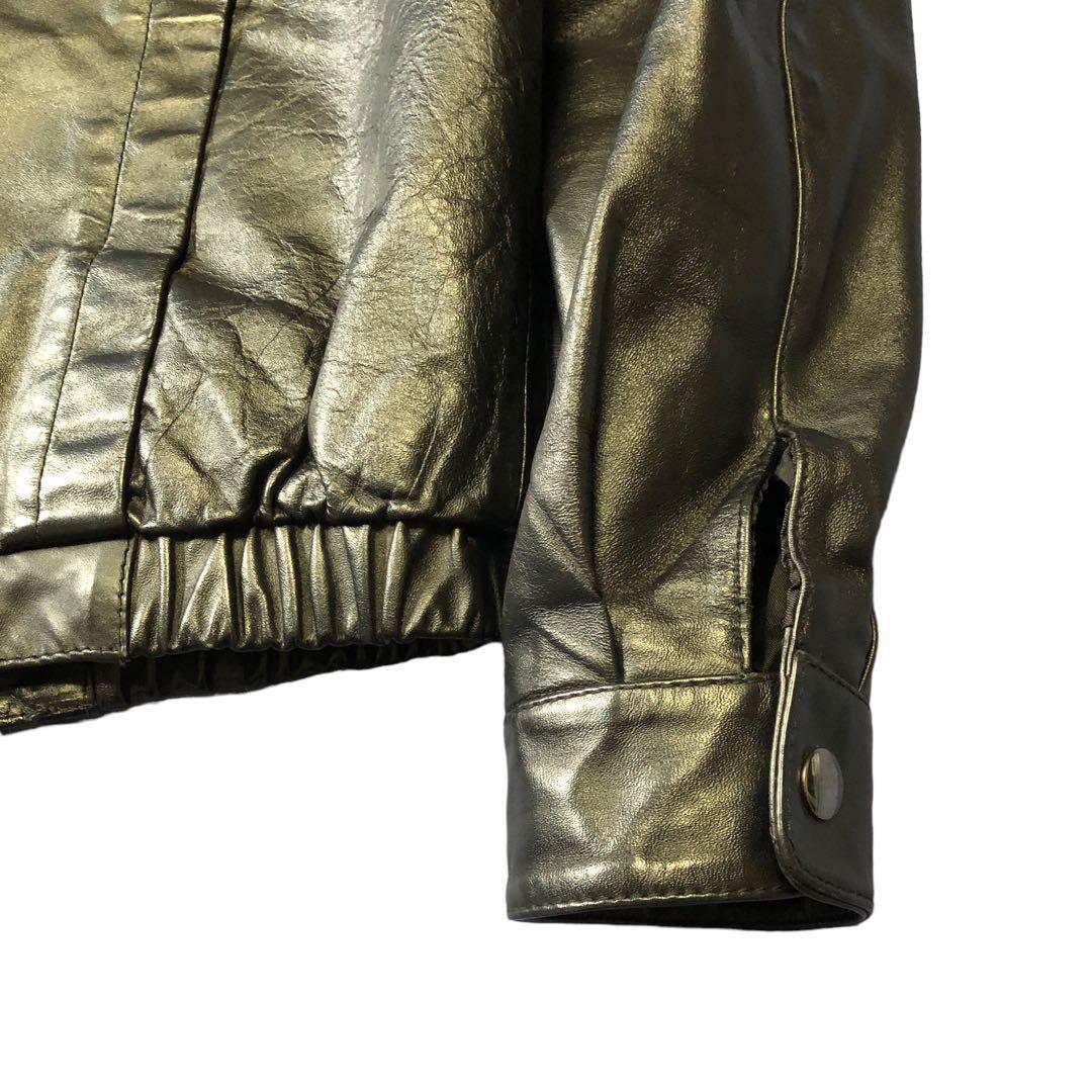 BERMANS 本革ライダースジャケット　黒　スリーエムシンサレート★★★