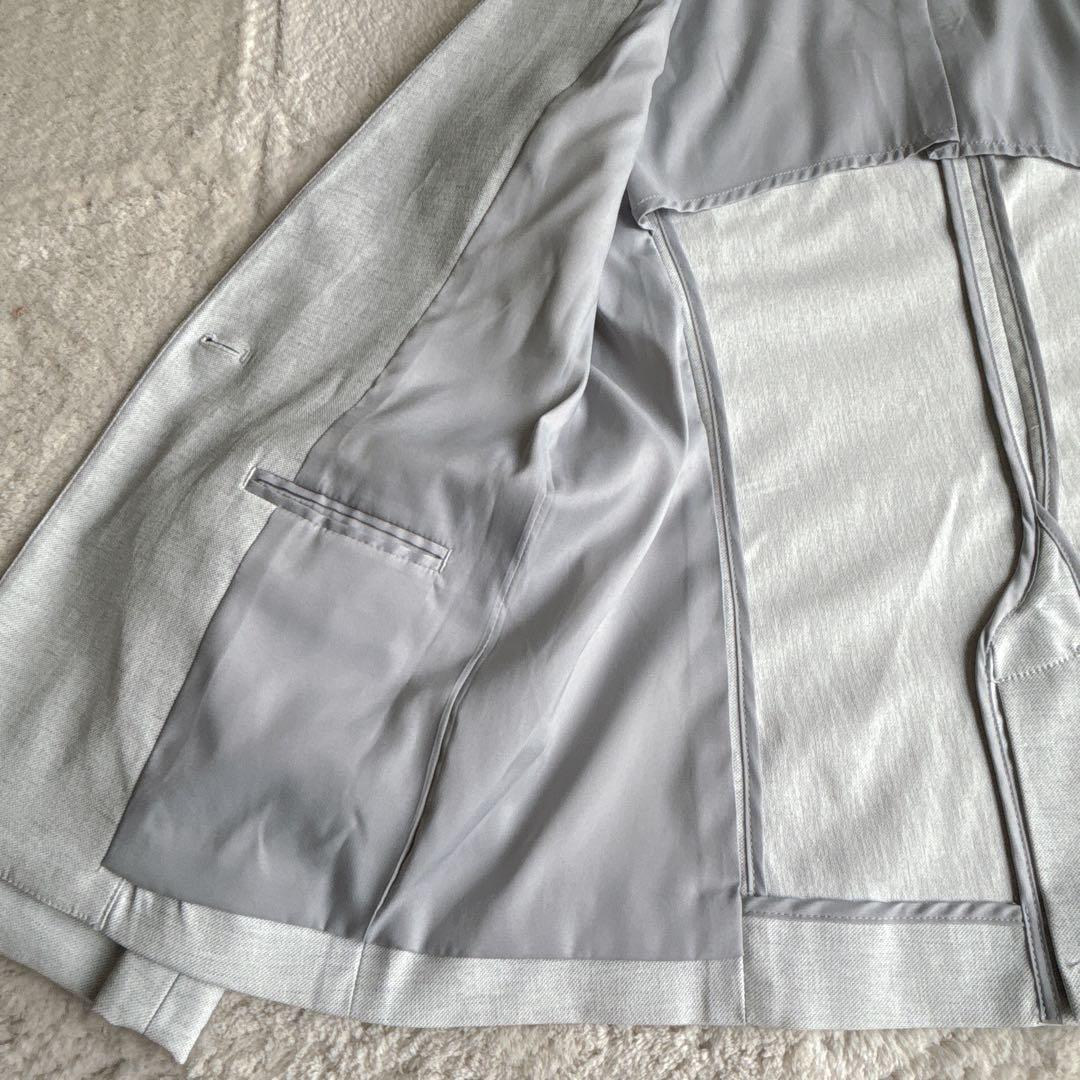 PLST綿麻混カラーレスパンツスーツ ジャケットMパンツS 春夏