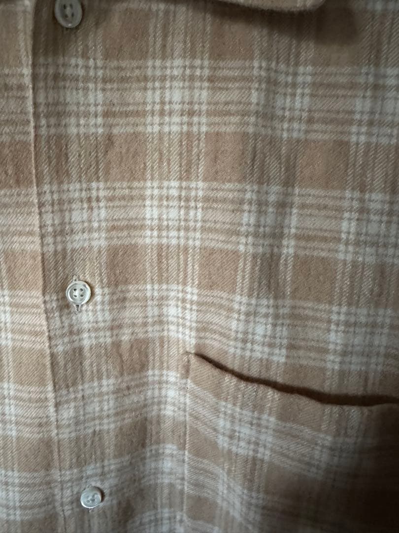 22AW ダブレット クロップド ネル 刺繍 シャツ