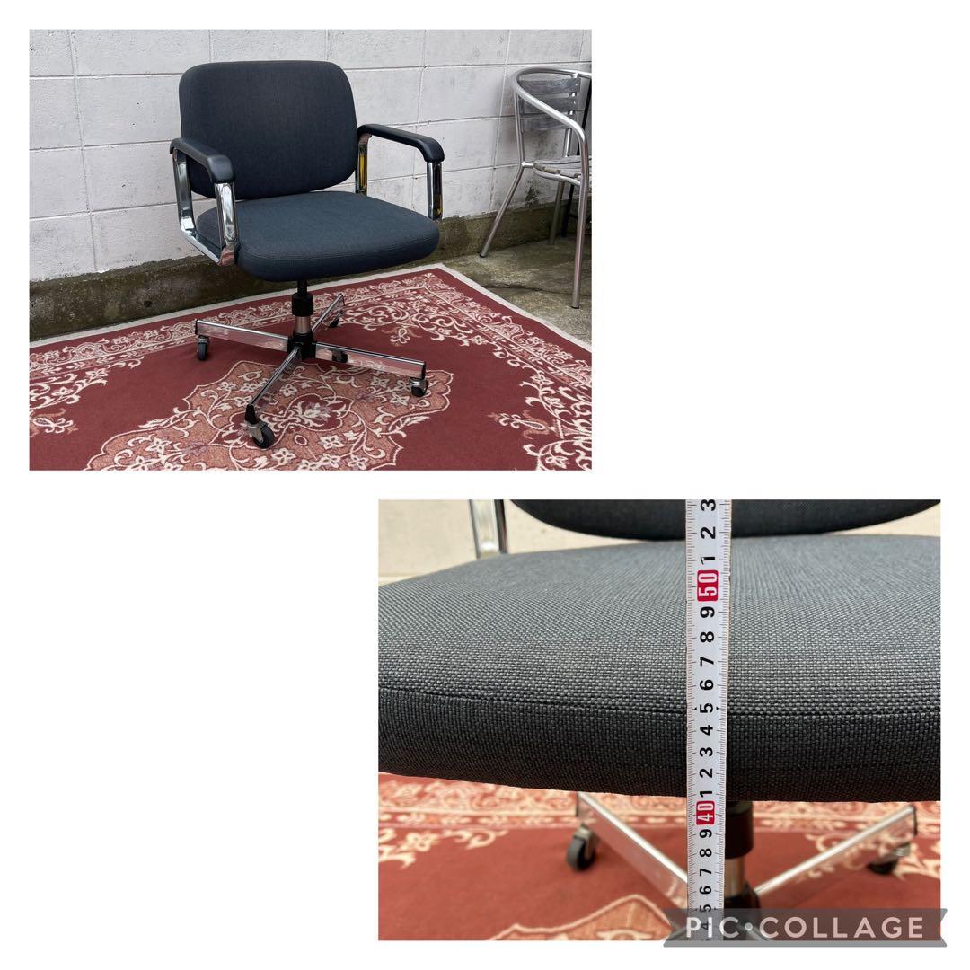 インダストリアル工業系◾️ PLUS キャスター付き アームチェア デスクチェア