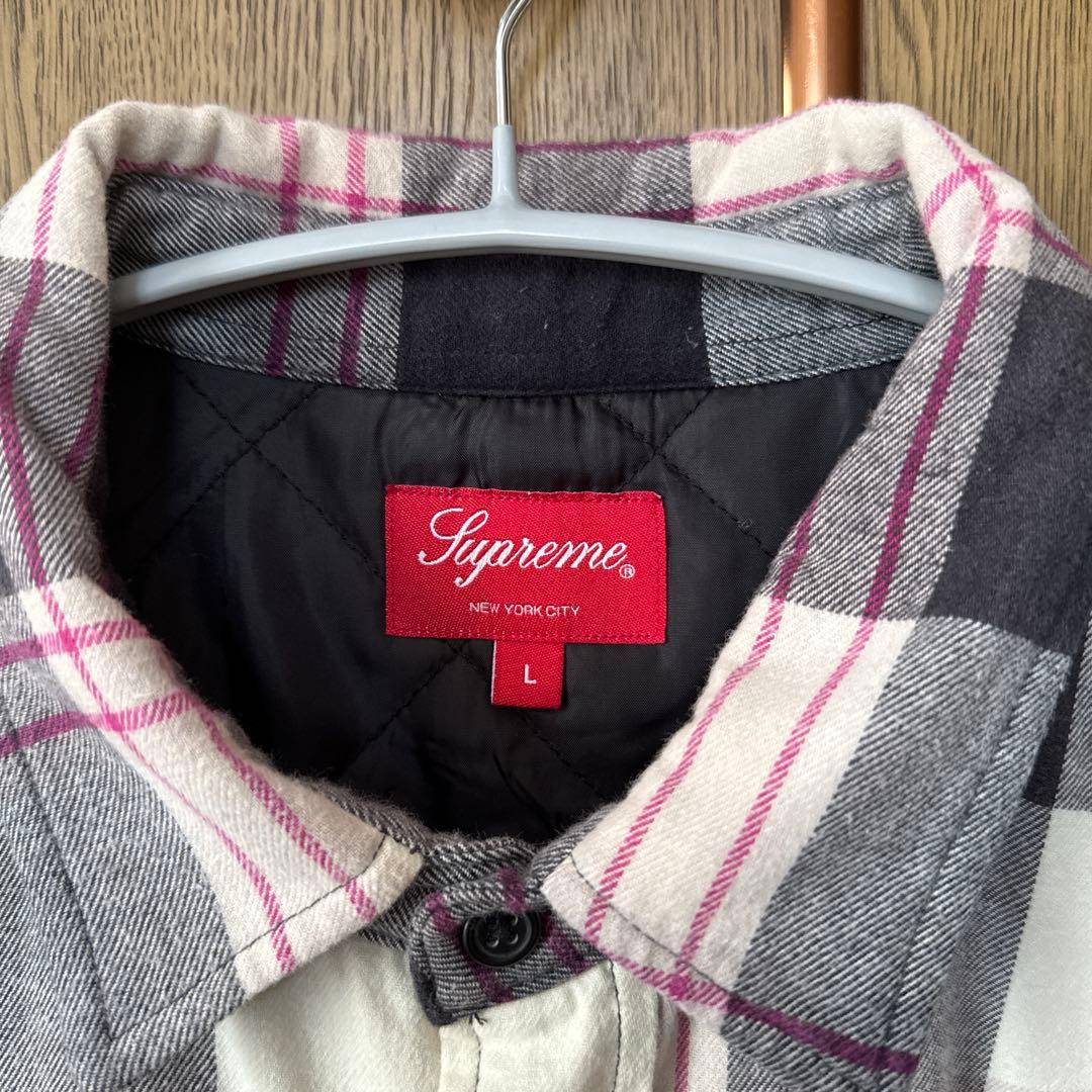 Supreme チェック柄 長袖シャツ L