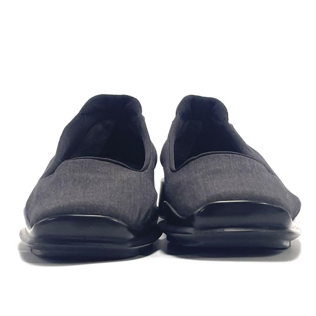 PRADA プラダ スクエアトゥ パンプス ファブリック スリッポン 24cm