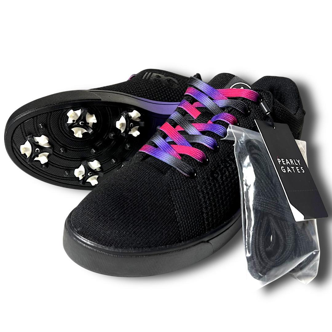 24cm パーリーゲイツ フルメッシュ グラデーション スパイク ゴルフシューズ