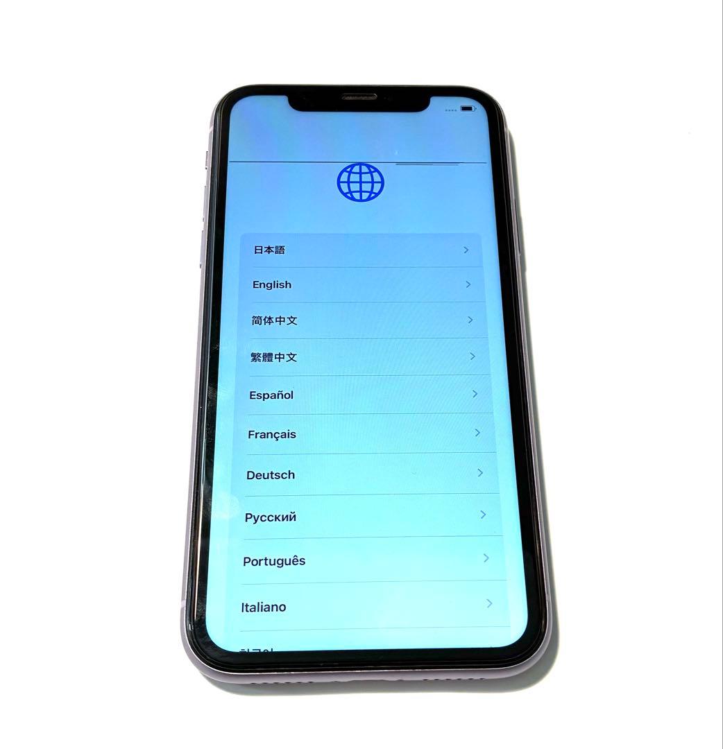 iPhone 11 64GB パープル SIMフリー 液晶不良 ジャンク