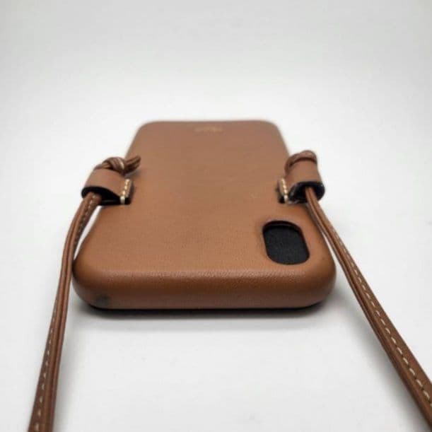 CELINE レザー iPhone X XSケースストラップ