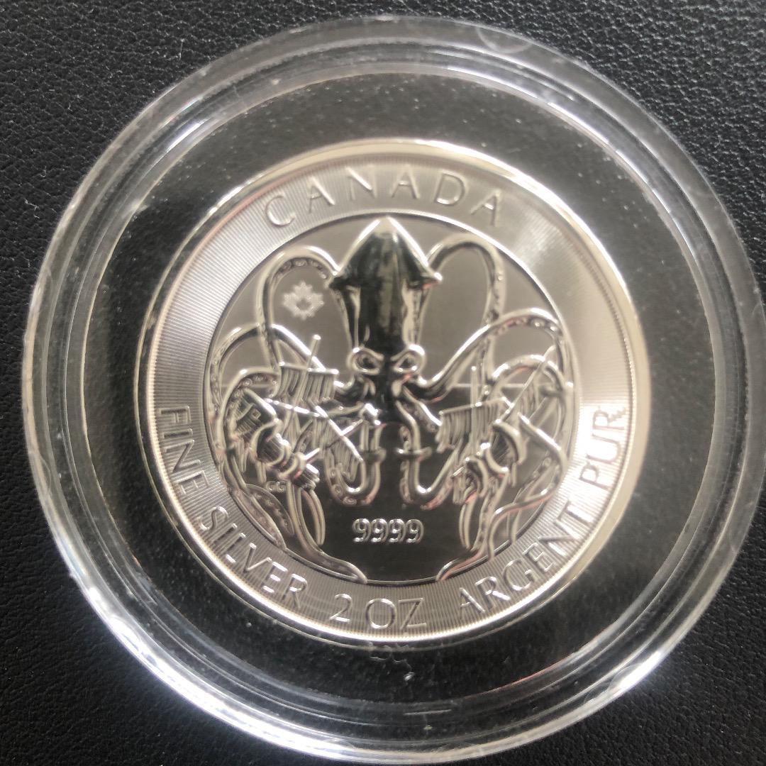 レア‼️2020年カナダ 銀貨2オンス クラーケン