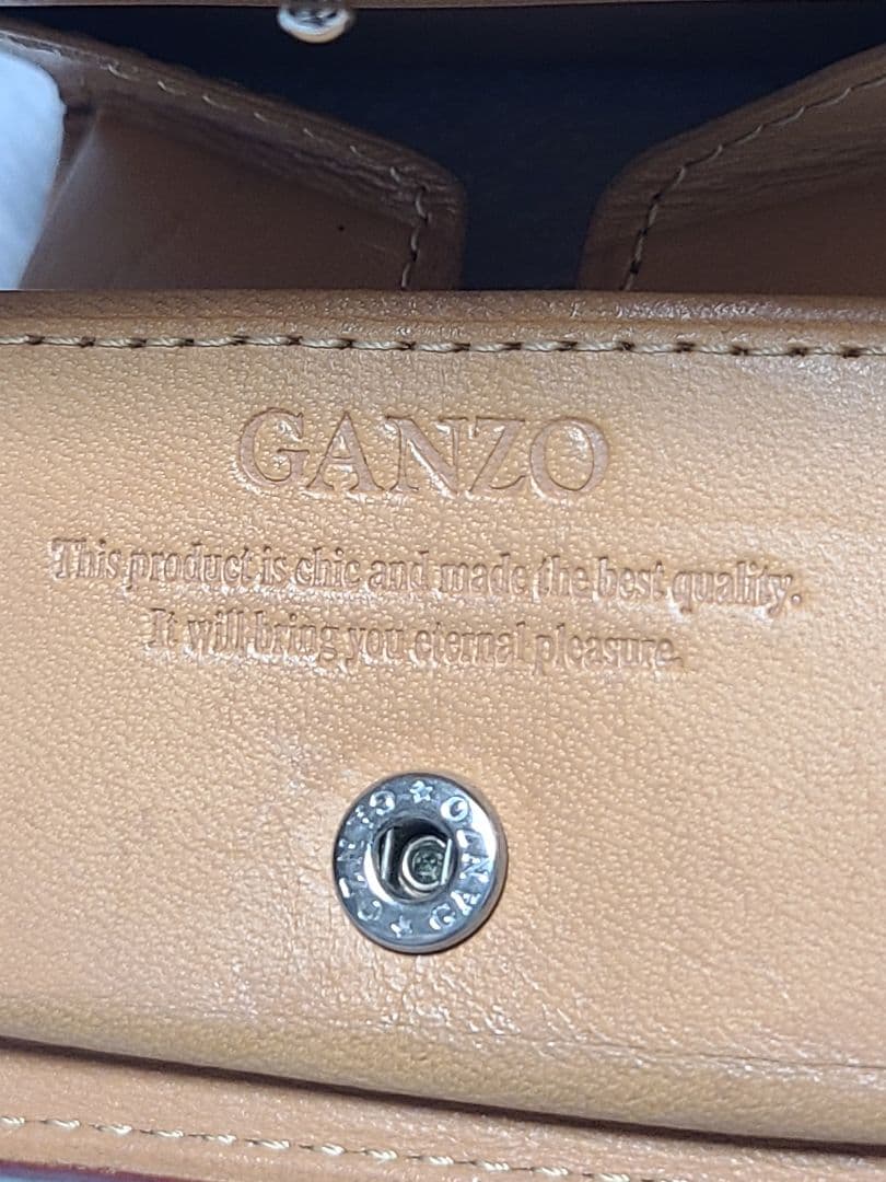 GANZO ガンゾ コードバン ケース 小銭入れ BOX形 ブラック