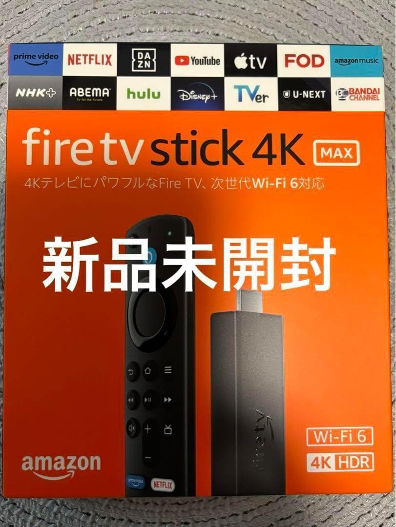 【新品】Amazon FireTV Stick ファイヤースティック4K MAX