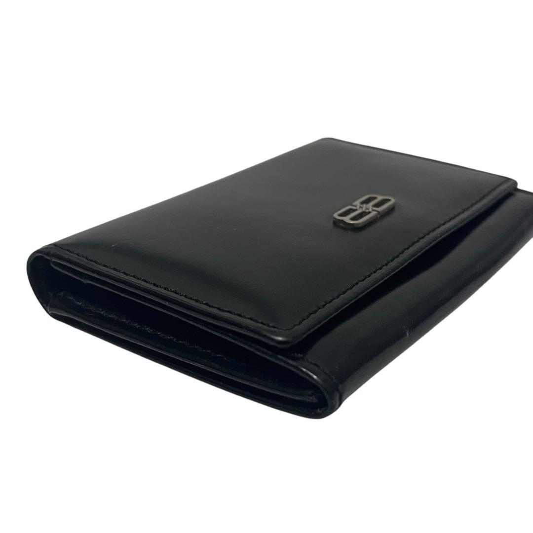 BALENCIAGA バレンシアガ 名刺入れ　パスケース　BBロゴ　レザー