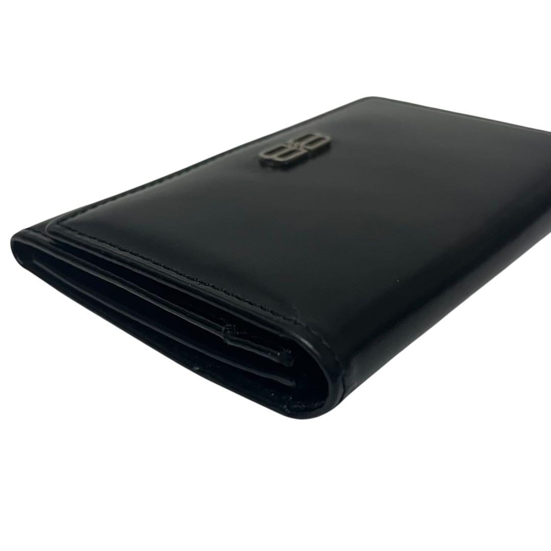 BALENCIAGA バレンシアガ 名刺入れ　パスケース　BBロゴ　レザー