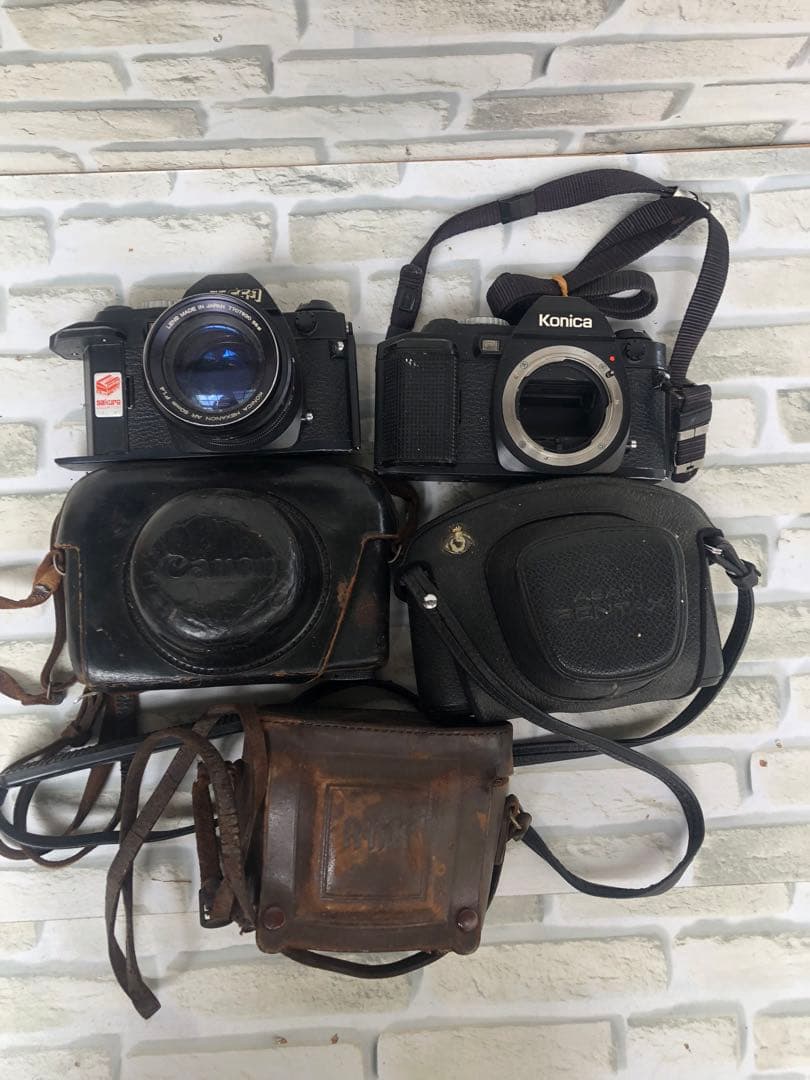 キャノン、コニカなどまとめて5台ジャンク(A166)